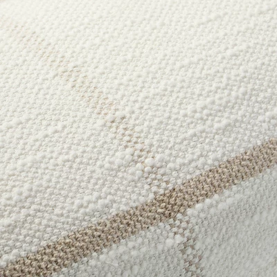 12"x30" Open Grid Lines Lumbar Throw Pillow Cream/Taupe - Hearth & Hand™ With Magnolia - Image 2