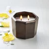 Octagonal Ceramic Salted Honey Fall Jar Candle Metallic Bronze - Hearth & Hand™ With Magnolia