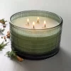 Textured Glass Fireside Spruce Jar Christmas Candle Green 24oz - Hearth & Hand™ With Magnolia
