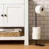 Metal Toilet Paper Holder Stand Matte Black - Hearth & Hand™ With Magnolia