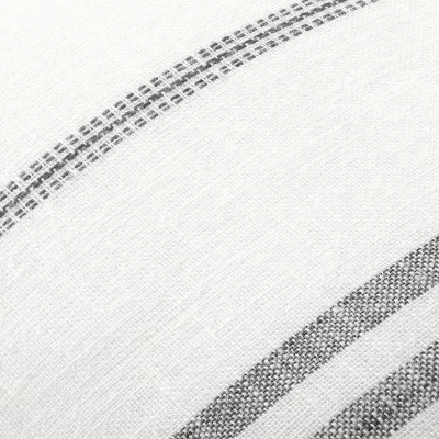 24"x24" Vertical Stripe Oversized Throw Pillow Sour Cream/Gray - Hearth & Hand™ With Magnolia - Image 2