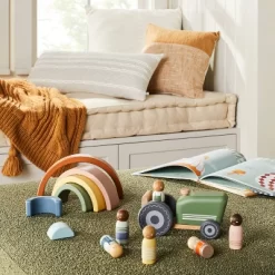 Toy Rainbow Wooden Block Stacker - 6pc - Hearth & Hand⢠With Magnolia