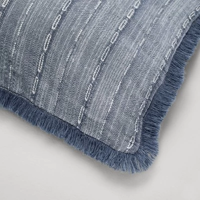 16"x42" Washed Loop Stripe Lumbar Bed Pillow - Hearth & Hand⢠With Magnolia - Image 3