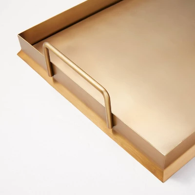Beveled 12" X 16" Metal Decor Tray Brass Finish - Hearth & Hand⢠With Magnolia - Image 3