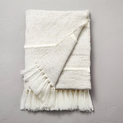 Heathered Stripe Woven Throw Blanket - Hearth & Hand⢠With Magnolia - Image 4