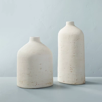 Distressed Ceramic Vase Natural White - Hearth & Hand⢠With Magnolia - Image 2